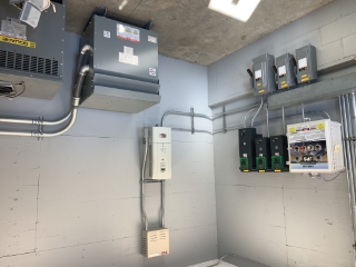 Harvest Electric Inside of the grain site that we wired
