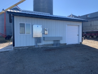 Harvest Electric Inside of the grain site that we wired